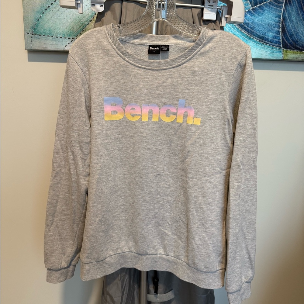 Bench Gray Sweatshirt with Multicolor Logo